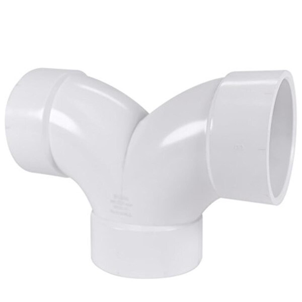 Pinpoint PVC 00327 1000HA 3 in. DWV Double PVC Elbow PI3277060 - main
